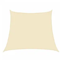 VidaXL Sonnensegel 160 g/m2 Creme 3/4x3 m HDPE