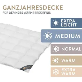 SPESSARTTRAUM Daunendecke Bronze medium Daunen, 10% Federn 155x220 cm
