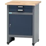 KÜPPER Werkbank Eintürig mit 2 Schubladen 84 x 60 x 60 cm Dunkelblau