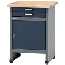 KÜPPER Werkbank Eintürig mit 2 Schubladen 84 x 60 x 60 cm Dunkelblau