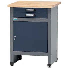 KÜPPER Werkbank Eintürig mit 2 Schubladen 84 x 60 x 60 cm Dunkelblau