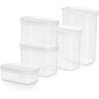 Emsa Optima rechteckig transparent 0,45 l 5-teiliges Set