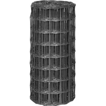 vidaXL Eurozaun Stahl 25 x 0,8 m Grau vidaXL