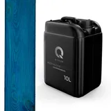 Q-COVER holzimprägnierung Blau 10 L 2 in 1 holzschutz farbimprägnierung imprägniermittel holzschutzmittel imprägnierung abperleffekt alle holzarten holzgrundierung