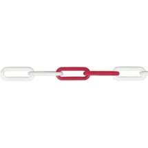 Pösamo Kunststoffkette 8 mm rot/weiß 25m