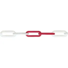 Pösamo Kunststoffkette 8 mm rot/weiß 25m
