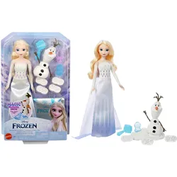 Disney Frozen Elsa & Olaf Abenteuer mit Elsa-Puppe, Olaf-Figur, formbarem Sand und 4 Stempeln