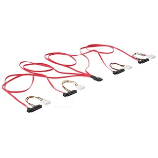 DeLock Festplatten Anschlusskabel [1x Mini SAS-Stecker SFF-8087 - 4x SAS-Buchse SFF-8482 Molex 4pol Stecker] 1.00m