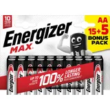 Energizer Alkaline Max Batterie Mignon AA 1,5 V, 15 + 5 Pack