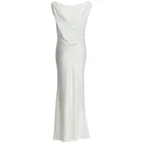 Swing Brautkleid aus Satin mit Wasserfall-Ausschnitt, Ecru, 42
