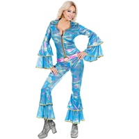 WIDMANN MILANO PARTY FASHION Widmann - Kostüm 70er Jahre Disco Style, Overall, Dancing Queen, Einteiler, Bad Taste Outfit, Schlagermove