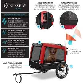 Kesser Boxer 3-in-1 Hundebuggy & Jogger rot