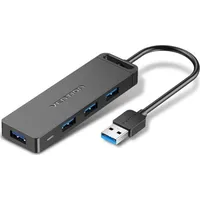 Vention 4-Port USB 3.0 Hub with Power supply 0,15 m Black