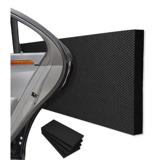 Jissta 4 Garagen Wandschutz 40 x 20 x 2 cm, Selbstklebender Kantenschutz Schaumstoff, Dart Garagen-Wandschutz Wandpolsterung, Türkantenschutz für Autotüren, Garagen und Carport (Schwarz)