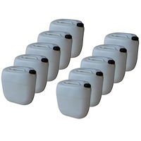 kanister-vertrieb® 10 Stück 30 L Kanister Wasserkanister Kunststoffkanister natur DIN61 + Etiketten