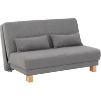 Schlafsofa HOME AFFAIRE "Gina", grau, B:140cm H:86cm T:95cm, Chenille (100% Polyester), Sofas, vom Sofa zum Bett mit einem Handgriff, in 4 Breiten, Nierenkissen