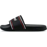 hummel Pool Slide Sandal, Black/White/RED, 40