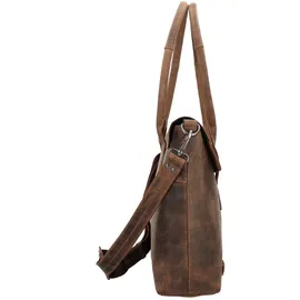 Plevier Retro Lamarr Schultertasche Leder Brown