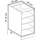 Vicco R-Line Weiß 25 cm ohne Arbeitsplatte,