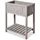 butenkist Hochbeet Geseke 75 x 45 x 85 cm Warm Grey