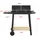 casa.pro Holzkohlegrill Ari 78 x 86 x 30 cm Schwarz/Holz