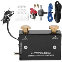 Boost Electronic Controller, Auto Dual Stage Turbolader Boost Electronic Controller Kit Aluminiumlegierung für 12V Auto Universal