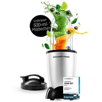 GOURMETmaxx Mr. Magic Standmixer silber/schwarz 4 tlg. 400 W