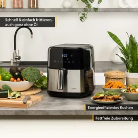 First Austria Heißluftfritteuse 5L silber