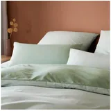 ELEGANTE Soft-Flanell Bettwäsche Tender tannengrün Kissenbezug einzeln 40x80 cm - grün