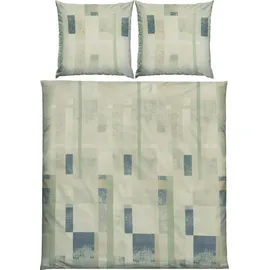 REDBEST Bettwäsche in grün-blau | 200x200 (2x 80x80 cm)