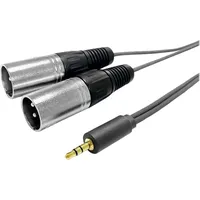 Vivolink PROMJXLRS15 Audio-Kabel 15 m, 3.5mm XLR Schwarz