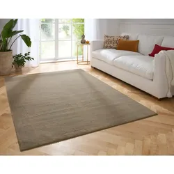 Hasenfell Bora Soft taupe 160x230 cm