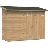 Palmako Leif Gerätehaus 234 x 95 cm Hellbraun Tauchgrundiert