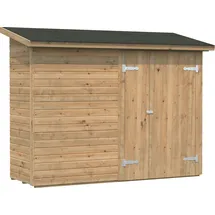 Palmako Leif Gerätehaus 234 x 95 cm Hellbraun Tauchgrundiert