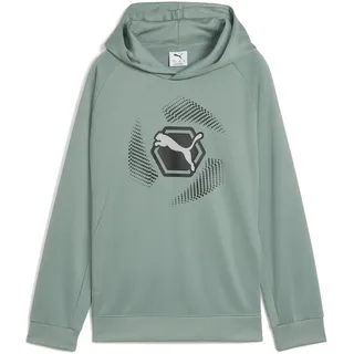 Puma Active Sports Graphic Poly Hoodie B Kapuzenpullis, Green Moon, 152