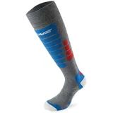 Lenz Skiing 3.0 Socken 3 Paar Blau/Grau/Rot 42-44