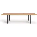 danzz Ausziehtisch 90 x 90 x 90 cm braun