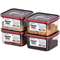 Neoflam Smart Seal Vorratsdose rot 4 x 0,55 l