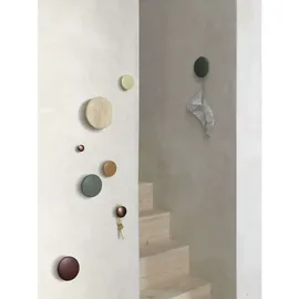 Muuto Garderobenhaken Dots 5er-Set Dunkelgrün