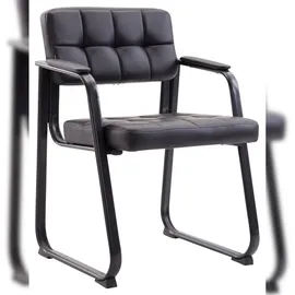 CLP 2er Set Besucherstühle Canada B Kunstleder schwarz