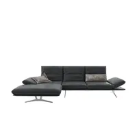 KOINOR Ecksofa Echtleder Francis ¦ grau ¦ Maße (cm): B: 314 H: 93 T: 159