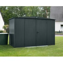 EcoStar Gerätehaus Trend-S Typ 3 3,24 x 2,48 x 2,19 m anthrazitgrau Doppeltür