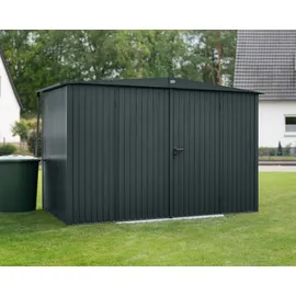 EcoStar Gerätehaus Trend-S Typ 3 3,24 x 2,48 x 2,19 m anthrazitgrau Doppeltür