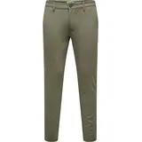 Only & Sons ONSMARK Slim Fit Chinohose Braun 28 32