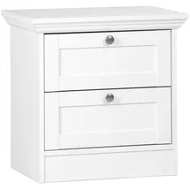 P & B Nachtschrank Laurito 50 x 35 x 50 cm Weiß