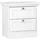 P & B Nachtschrank Laurito 50 x 35 x 50 cm Weiß