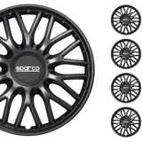 Sparco Radzierblenden Roma - 15-Zoll - Grau/Schwarz - Satz mit 4 Stück