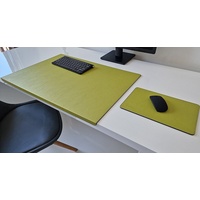 Profi Mats Schreibtischunterlage PM Schreibtischunterlage Kantenschutz Mauspad Sanftlux Leder 12 Farben grün 70 cm