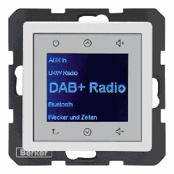 Berker Radio Touch UP DAB+ Q.1/Q.3/Q.7 (polarweiß samt)