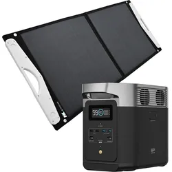 Ecoflow Delta 2 0% MwSt §12 III UstG 1024Wh Powerstation mit a-TroniX 100W Solar...